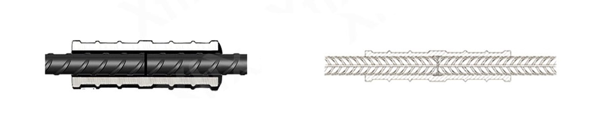 Обжатая муфта для арматуры